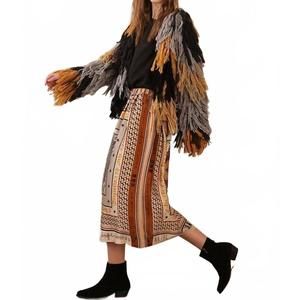 NEW ME369 rosalee midi skirt in tattoo multi